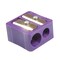 Baumgartens Dual Hole Plastic Pencil Sharpener, Assorted Colors, PK20 MR-3320 - alternate 1